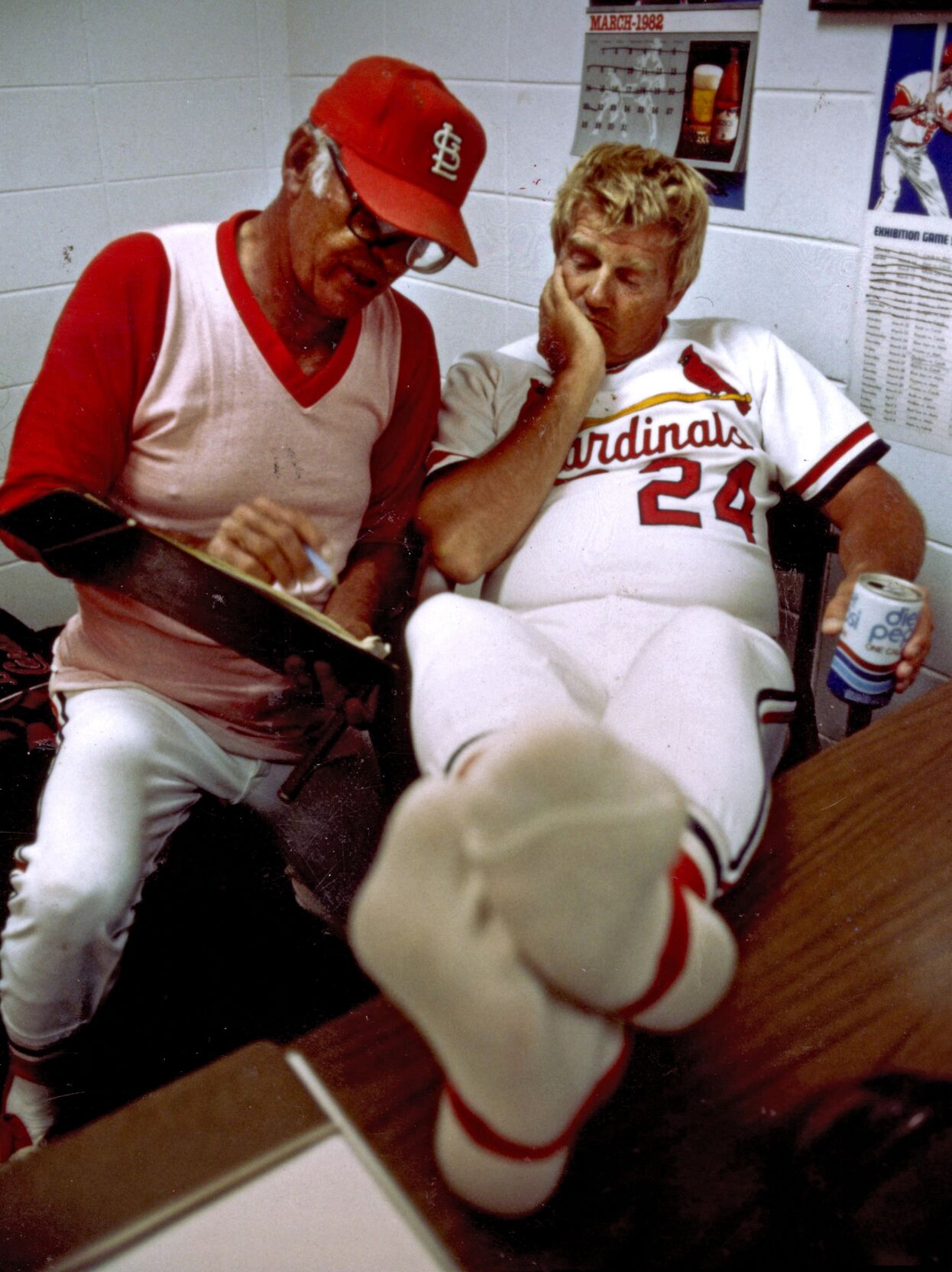 Whitey Herzog Cardinals coach in 1982